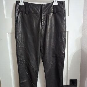 Alice + Olivia Black Straight Leg Pants